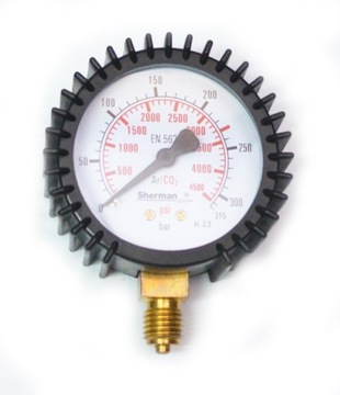 Manometr CO2 Argon 315bar M12 X1,5 63mm PERUN
