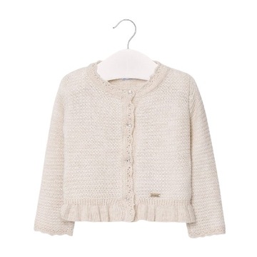 Sweter rozpinany Mayoral 2360 ecru/beż 74 cm