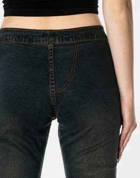 Szerokie Spodnie Damskie Dzwony Dziewczęce Dżinsy BAD WASH JEANS 10005 W28