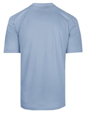 T-Shirt z Dekoltem na Guziki - Brave Soul - Niebieski - XL