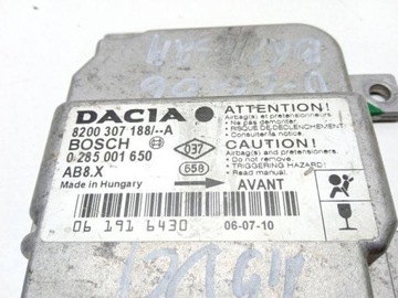 0285001650 MODUL AIRBAG 1.5 DCI LS0J LS0Y 48 2007 DACIA LOGAN (LS_)