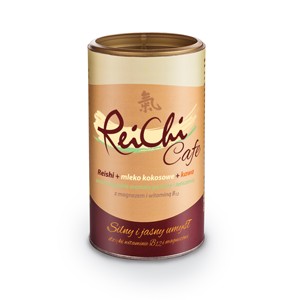 Kawa ReiChi cafe 180g Dr. Jacobs Kokos Reishi Guarana pobudzająca