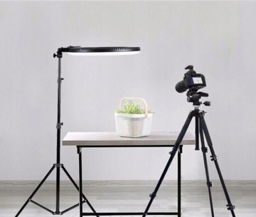 Кольцевая лампа 46см подставка для студии татуировки для макияжа 144Вт-240Вт TikTok, YT