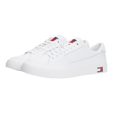 TOMMY HILFIGER BUTY MĘSKIE SKÓRZANE TJM VULCANIZED ESS BIAŁE r.45