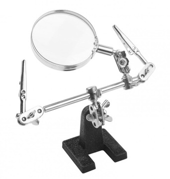 TOLSEN TRZECIA RĘKA Z LUPĄ 62 MM. REGULOWANE CHWYTAKI