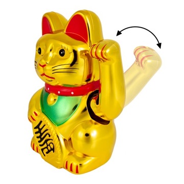 Счастливая золотая китайская японская кошка