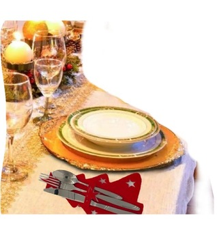 Pokrowiec sztućce Choinka filc stół wigilijny etui