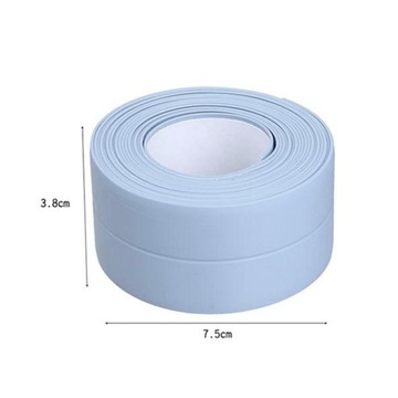 Лента уплотнительная, гибкая, самоклеящаяся, водонепроницаемая, белая.