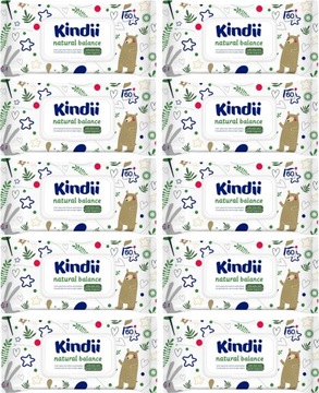 KINDI NATURAL BALANCE Chusteczki Nawilżane 600szt