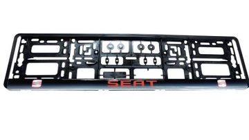 RAMKA POD TABLICE REJESTRACYJNE SEAT ŻELOWA