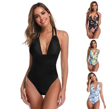 Backless Women Swimwear One Piece Swimsuit Female