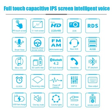 со всеми стилями DVR 1DIN MP5-плеер сенсорный RDS AM FM 4xUSB 5.1