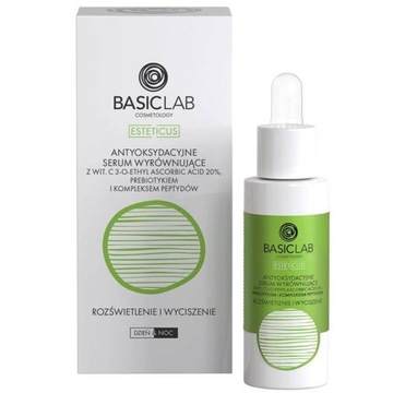 Basiclab Antyoksydacyjne serum wyrównujące z wit C
