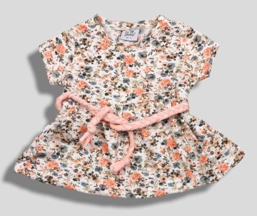 KOMPLET DZIEWCZĘCY TUNIKA KRÓTKI RĘKAW+LEGGINSY 98