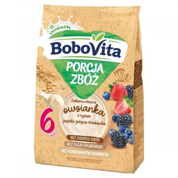 Bobovita Delikatna mleczna owsianka z ryżem 8m+