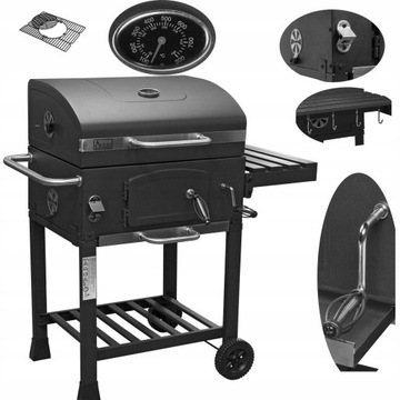 Grill węglowy ANGULAR Żeliwny Ruszt Activa