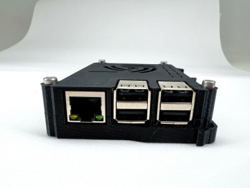 Корпус для Raspberry PI 3 модели B с кронштейном для крепления на DIN-рейку