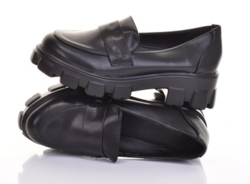 ELEGANCKIE PÓŁBUTY DAMSKIE LOAFERSY EKOSKÓRA MODNE MOKASYNY