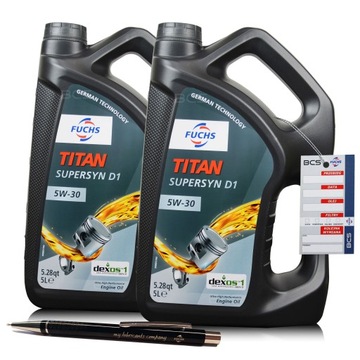 10 LITRÓW FUCHS TITAN SUPERSYN D1 5W30 dexos1 GEN 3 OLEJ SILNIKOWY DYSTRYB.