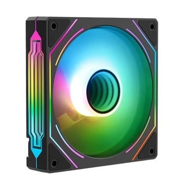 Wentylator RGB Dual LED RING INFINITY MIRROR RAINBOW V3 12cm Molex