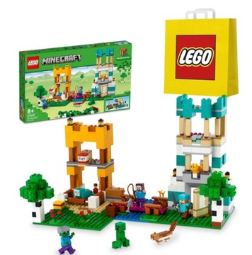 KLOCKI LEGO MINECRAFT 21249 KREATYWNY WARSZTAT 4.0 NOWE NA PREZENT + TORBA