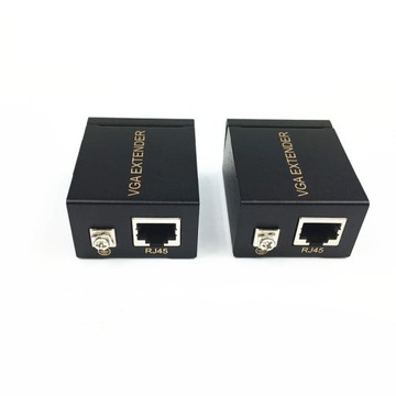 Przedłużacz sygnału / EXTENDER VGA za pomocą RJ45 do 60m obrazu skrętką