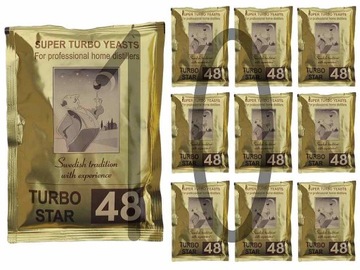 TURBO STAR 48 / 10SZT drozdze gorzelnicze 20% 5dni