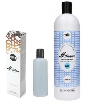 Farba Milaton Mila + oxydant Milaqua 100ml ZESTAW