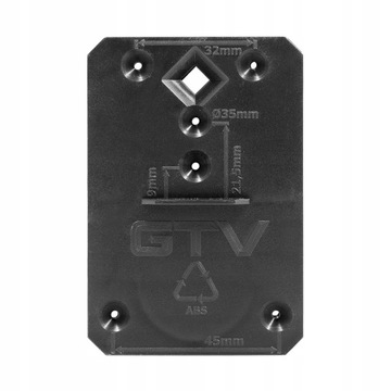 SZABLON WIERTARSKI MONTAŻOWY A DO ZAWIASÓW FI35 GTV