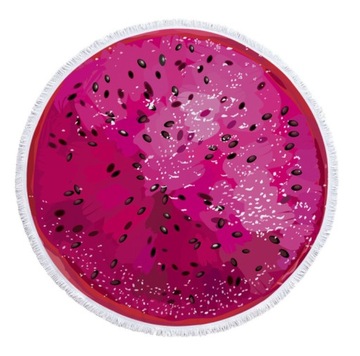 Okrągły ręcznik plażowy/piknikowy w cytryny 150 cm