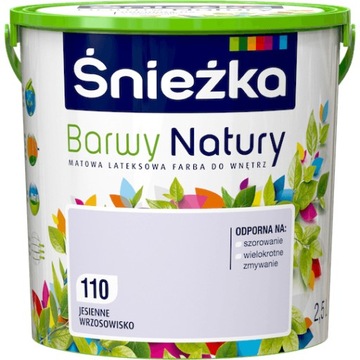 FARBA ŚNIEŻKA DO ŚCIAN JESIENNE WRZOSOWISKO 2,5L