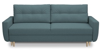 Kanapa sofa z funkcją spania rozkładana PERUGIA w stylu skandynawskim