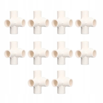 10 szt. Łącznik rurowy PVC 20mm 5-kierunkowy
