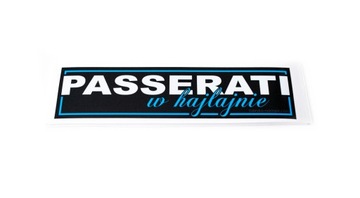 Naklejka SLAP Passerati w hajlajnie VW Passat VAG