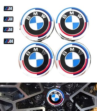 DEKIELEK 50 JAHRE 4sz, FELG 68MM BMW M + 4NAKLEJKI