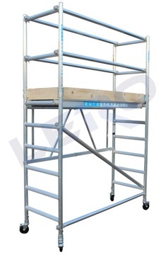 Rusztowanie Przegubowe aluminiowe jezdne Euroscaffold CT26 wys. rob 3,8m