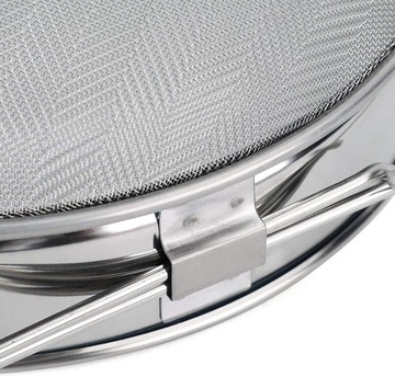 Плотное сито для меда, нержавеющая сталь, двояковыпуклое, регулируемое, 24 см