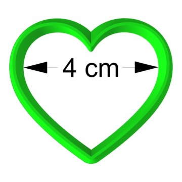 6x Формовочки для пряников ко Дню БАБУШИ И ДЕТИРОВ Сердечки НАБОР СЕРДЦЕВ 4-15см 6шт.