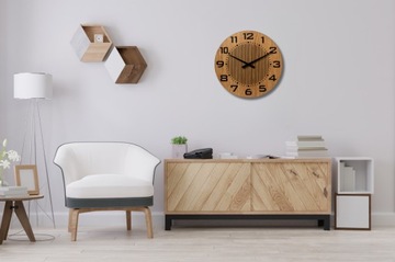 СОВРЕМЕННЫЕ НАСТЕННЫЕ ЧАСЫ 50 СМ ДРАКОН ИНТЕРЬЕР ДЕРЕВО БОЛЬШИЕ ЦИФРЫ