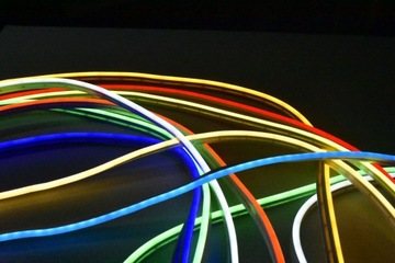 Светодиодная лента Neon FLEX оранжевая 12В IP67 6х12