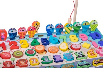 MONTESSORI NAUKA LICZENIA TRENING MÓZGU UKŁADANKA