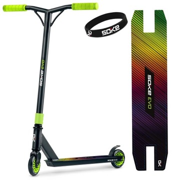 HULAJNOGA WYCZYNOWA SOKE EVO 100KG ABEC-9 STUNT SOLIDNA STABILNA DO TRIKÓW