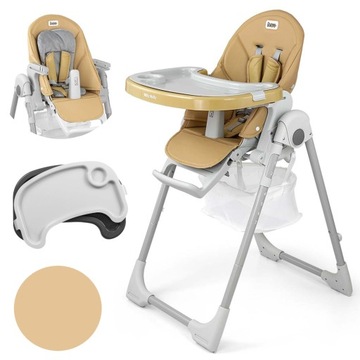 WIELOFUNKCYJNE KRZESEŁKO DO KARMIENIA WIELE FUNKCJI BUENO BEIGE MILLY MALLY