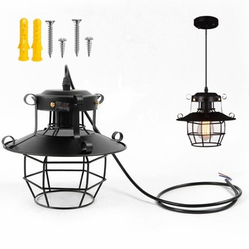 WISZĄCE ABAŻURY LAMPA SUFITOWA Z REGULOWANYM WISZĄCYM SZNURKIEM
