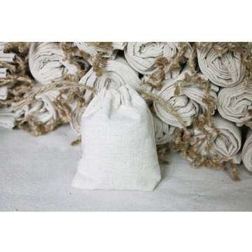 Natural Linen Gift Bags Burlap Drawstring Jute