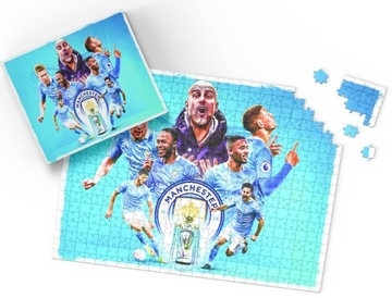 PUZZLE - PIŁKA NOŻNA DRUŻYNY - PREZENT NA ŚWIĘTA WZORY - 24 el + PUDEŁKO