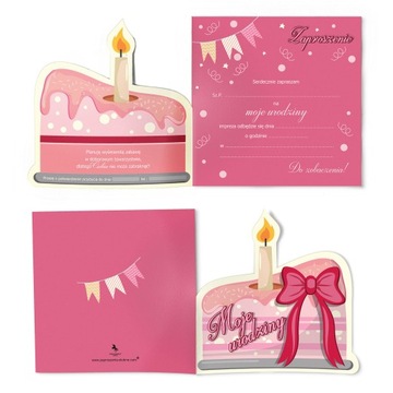 Приглашения на день рождения для детей на день рождения торт