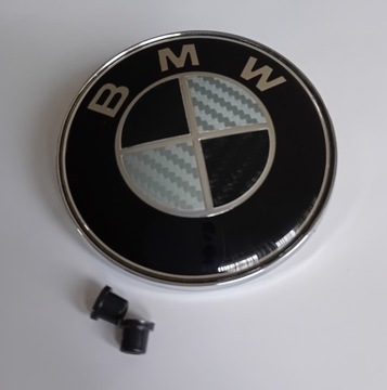 NOVÝ LOGO CARBON BLACK BMW E93 TRVANLIVÝ Z ZÁRUKA 82MM