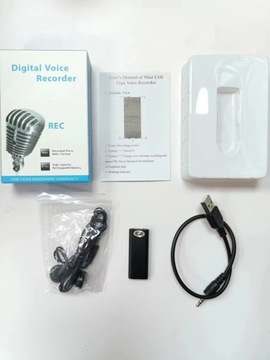 Мини-диктофон для прослушки 8ГБ + наушники