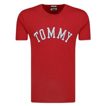 Koszulka CZERWONA Tommy Hilfiger T-shirt męski S